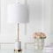 Jonathan Y Hopper 27 in. Marble/Crystal LED Table Lamp, Brass, 2PK JYL5003A-SET2 - alternate 5