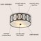 Jonathan Y Aria 2-Light 12.25" Metal LED Flush Mount, Oil Rubbed Bronze JYL3502C - alternate 10