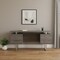 Homeroots 60" Taupe and Silver Computer Desk With Three Drawers 333368 - alternate 4