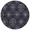 Homeroots 8' Purple Charcoal And Gray Round Medallion Washable Indoor Outdoor Area Rug 587718 - alternate 6
