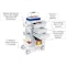 Omnimed Phlebotomy Cart, Aluminum & Plastic, 38 in H, 24.25 in W 351006 - alternate 7