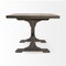 Homeroots 40" Brown Solid Wood Trestle Base Dining Table 380459 - alternate 6