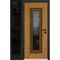 Vdomdoors Steel Door Ballucio 6644 Natural Oak Black Side Exterior Window Sidelite Entry Door Painted W36+12x BALLUCIO6644EXD-OAKB-W36+12xH80-LH-I - alternate 1