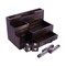 Homeroots Black Rustic Wood Desk or Counter Organizer 400940 - alternate 4