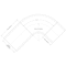 Hps Performance 5/16 in ID, 5 in and 60 in Leg Length, 4-Ply Reinforced Silicone 90 deg. Elbow Coupler, Black HTSEC90-032-L5X60-BLK - alternate 4