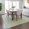 Homeroots 3' X 5' Mint Green And Beige Ogee Washable Indoor Outdoor Area Rug 601626 - alternate 6
