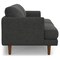 Homeroots 76" Gray Fabric Sofa With Brown Legs 640983 - alternate 4