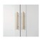 Homeroots 71in White Steel Pantry Or Storage Closet With Arched Panel Doors 683399 - alternate 5