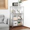 Factory 2U Wire Shelving Unit, 14inD x 30inW x 47inH, 4 Shelves, Medium Duty 250 lbs Per Shelf, Chrome 803970 - alternate 6