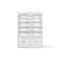 Homeroots 65" White Solid Wood Frame Dining Hutch With Fourteen Shelves 546596 - alternate 1
