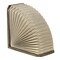 Jonathan Y Darla 10.6" Modern Art Deco Paper Half Pleated Fan LED Table Lamp, Natural JYL9108B - alternate 1