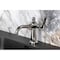 Kingston Brass One-Handle Single-Hole Bathroom Faucet with Push Pop-Up Drain, Polished Nickel KS3546TKL - alternate 4