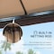 Sunjoy 10.5 ft. x 13 ft. Tan and Brown 2-tier Steel Gazebo A101012200 - alternate 7