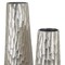 Homeroots Set of Two Silver Cast Aluminum Textured Table Vases, 2PK 568842 - alternate 4