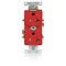 Leviton IG Dup Rec 20A 125V TR Red T5362-IGR - alternate 1