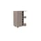 Homeroots Light Gray Rolling Bar Cart With Wine Storage 477743 - alternate 2
