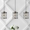 Jonathan Y Marelle 6.5" 1-Light Farmhouse Industrial Iron Filigree Caged Jar LED Pendant, Antique Silver, 3PK JYL7909C-SET3 - alternate 10