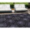 Homeroots 10' X 14' Purple Charcoal And Gray Medallion Washable Indoor Outdoor Area Rug 587721 - alternate 1