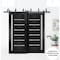 Sartodoors Sliding Closet Barn Bypass Doors 72x84 inches Black Solid Core Modern Interior QUADRO4088BBB-BLK-7284 - alternate 5