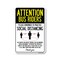 Signmission Public Safety Sign, Bus Riders Practice Social Distancing, 18in X 12in Decal, OS-NS-D-1218-25374 OS-NS-D-1218-25374 - alternate 1