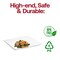 Smarty Had A Party 16 x 16 Clear Square with Groove Rim Plastic Serving Trays 24 Trays, 24PK 7926-CASE - alternate 9