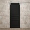 Sartodoors Modern Barn Door 42 x 96 inches, Ego 5012 Painted Black Oak, 8FT Silver Rail Track Heavy Hardware EGO5012BD-S-CHK-4296 - alternate 5