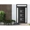 Vdomdoors Front Exterior Prehung Metal-Plastic Door, Manux 8933 Matte Black, 2 Side and Top Sidelite Transom,  MANUX8933EXD-BLK-W14+30+14xH80+14-RH - alternate 1