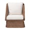 Bali & Pari Derris Bohemian Peanut Brown Braided Rattan 2-Piece Arm Chair Set 256-14077-14077-ZORO - alternate 7