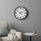 Homeroots 24" Round Large Modern Wall Clock With White Face And Non-Numarical Number 376248 - alternate 5