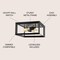 Jonathan Y Marfa Square 13" 2-Light Iron Modern Farmhouse LED Flush Mount, Oil Rubbed Bronze JYL7563A - alternate 6