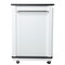 Homeroots Black and White and Black 39in Rolling Kitchen Island With Storage 402558 - alternate 5