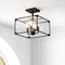 Jonathan Y Paysan 13" 4-Light Iron/Seeded Glass Rustic Farmhouse LED Flush Mount, Oil Rubbed Bronze JYL7514A - alternate 8