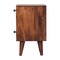 Homeroots 20" Brown Solid Wood Two Drawer Nightstand 651850 - alternate 6