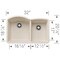 Blanco Diamond 1-3/4 Bowl, Soft White 443064 - alternate 3