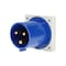 Walther-Werke Pin and Sleeve Inlet, 30A, 230 or 250, 1 Phase, 2 Pole, NEMA Not Rated 635306 - alternate 1