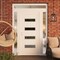 Vdomdoors Front Exterior Prehung Metal-Plastic Door, Manux 8113 White Silk, 2 Side and Top Sidelite Transom,  MANUX8113EXD-WS-W14+36+14xH80+14-RH - alternate 4