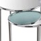 Homeroots 22" Silver Aluminum Round Mirrored End Table 354673 - alternate 5