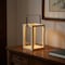 Homeroots 16" Clear And Natural Glass And Solid Wood Tabletop Lantern Candle Holder 634816 - alternate 6