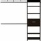 Homeroots 118" Black Manufactured Wood Closet System 535182 - alternate 13