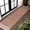 Jonathan Y Alda Modern Minimalist Mingled Solid Salmon/Cream 2 ft. x 8 ft. Indoor/Outdoor Runner Rug TSN213B-28 - alternate 1