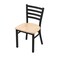 Holland Bar Stool Co 400 Jackie 18" Chair with Black Wrinkle Finish and Natural Maple Seat 40018BWNatMpl - alternate 1
