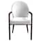 Leisuremod Opaline Series Elegant Wooden Dining Chair in Black Velvet and White, 2PK OC24BLW2 - alternate 8