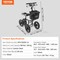 Vevor Knee Scooter Carbon Steel Folding Knee Walker Recovery Scooter 350LB Loads HFK-9225G-12 - alternate 6