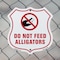 Signmission Alligator Warning Shield Sign Do Not Fee, 6 Inch X 6 Inch, Plastic Sign SHI-P-6-355 - alternate 5