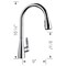 Blanco Atura Pull Down 1.5 gpm, Chrome 442207 - alternate 3