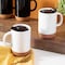 Gibson Home Modani 4 Piece 16.5 Ounce Stoneware Travel Mug Set with Lid and Cork Base 135280.01 - alternate 5