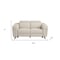Homeroots 65in Cream and Silver Italian Leather Power Reclining Loveseat 720522 - alternate 4