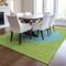 Homeroots 8' X 10' Lime Green And Blue Striped Washable Indoor Outdoor Area Rug 597178 - alternate 5