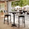 Flash Furniture Commercial 31.25" Black Faux Marble HPL Tabletop with Black Bar Height X Base ST-RD31-BKMAR-T2222B-GG - alternate 8