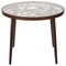 Leisuremod Round 23 in W, 19 in L, Glass/Aluminum, Brown DT20BR - alternate 1